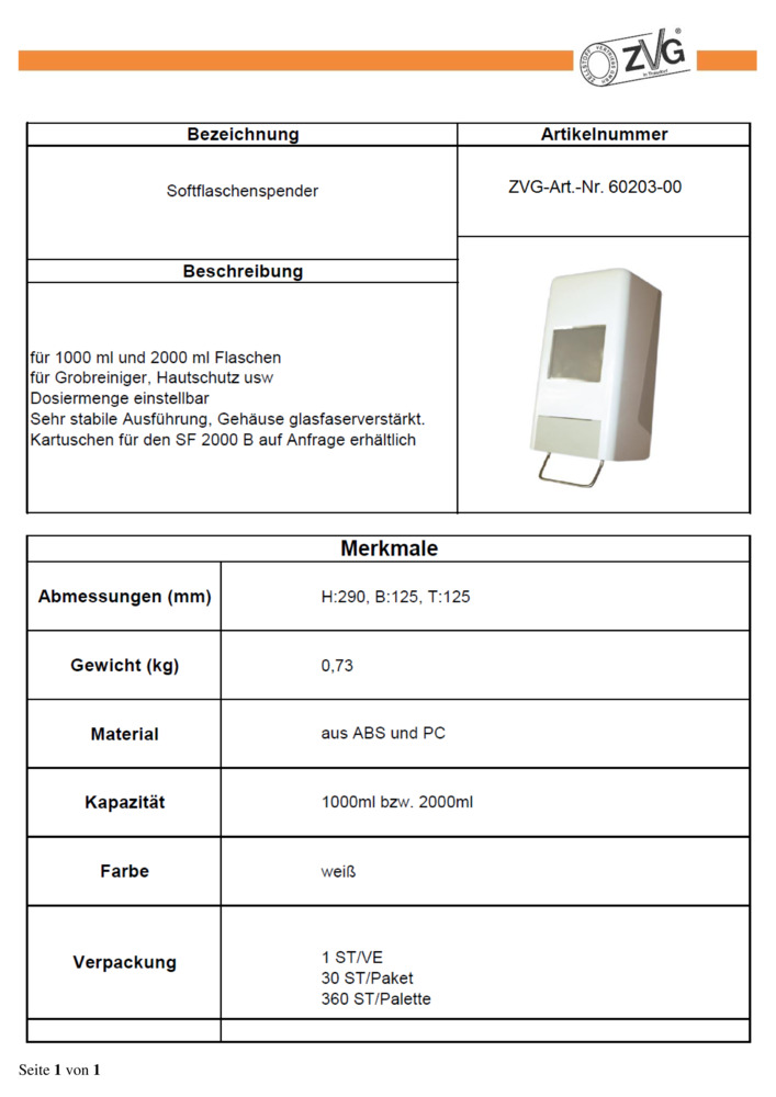 Datenblatt Zertifikat