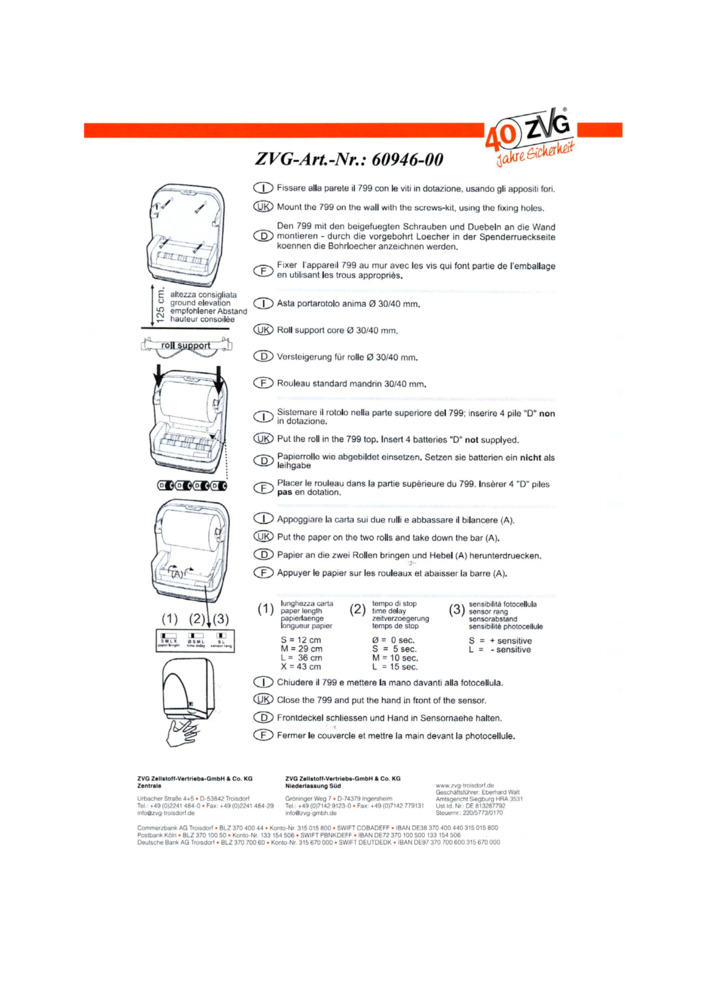 Datenblatt Zertifikat