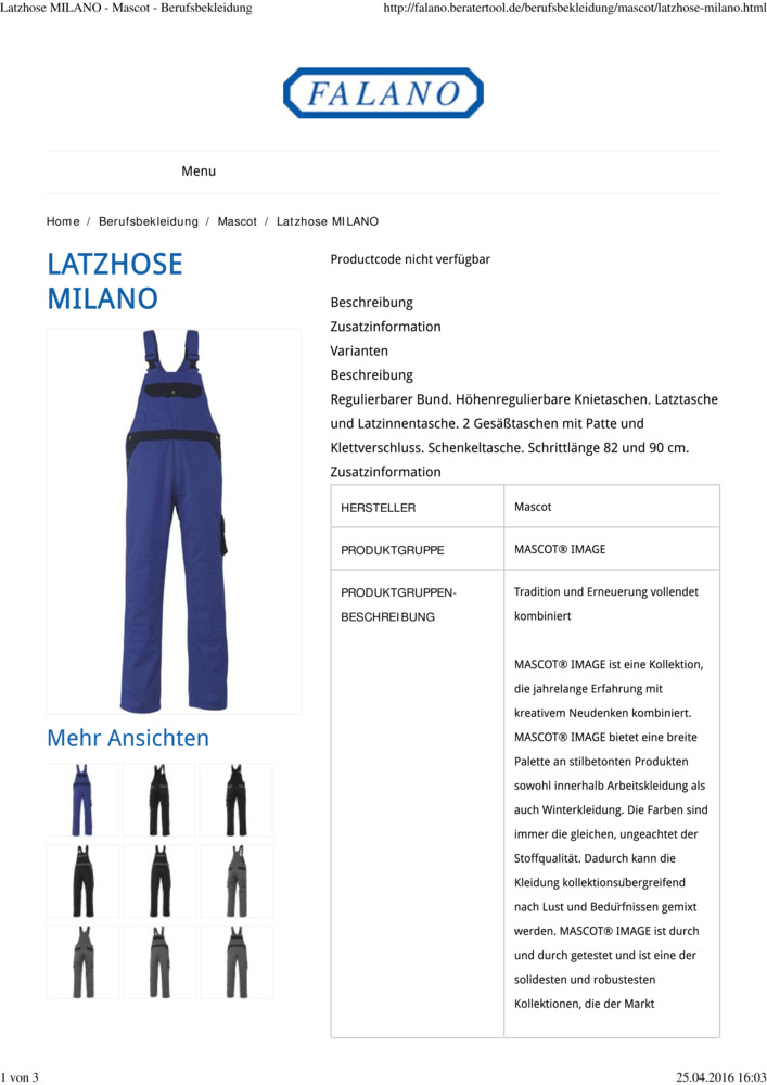 Datenblatt Zertifikat