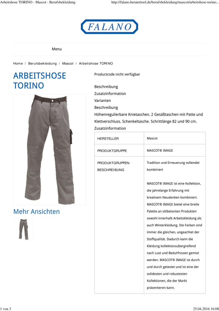 Datenblatt Zertifikat