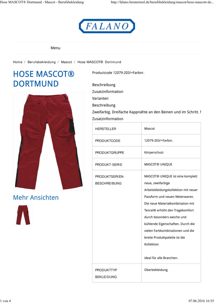 Datenblatt Zertifikat