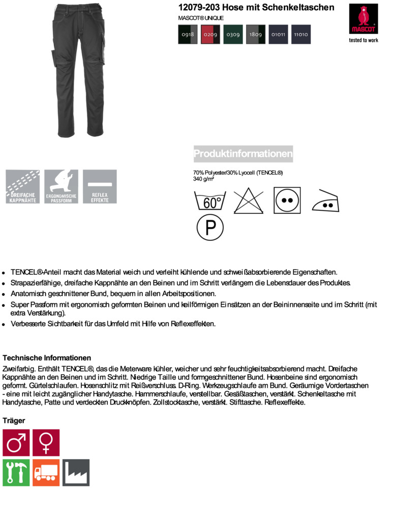 Datenblatt Zertifikat