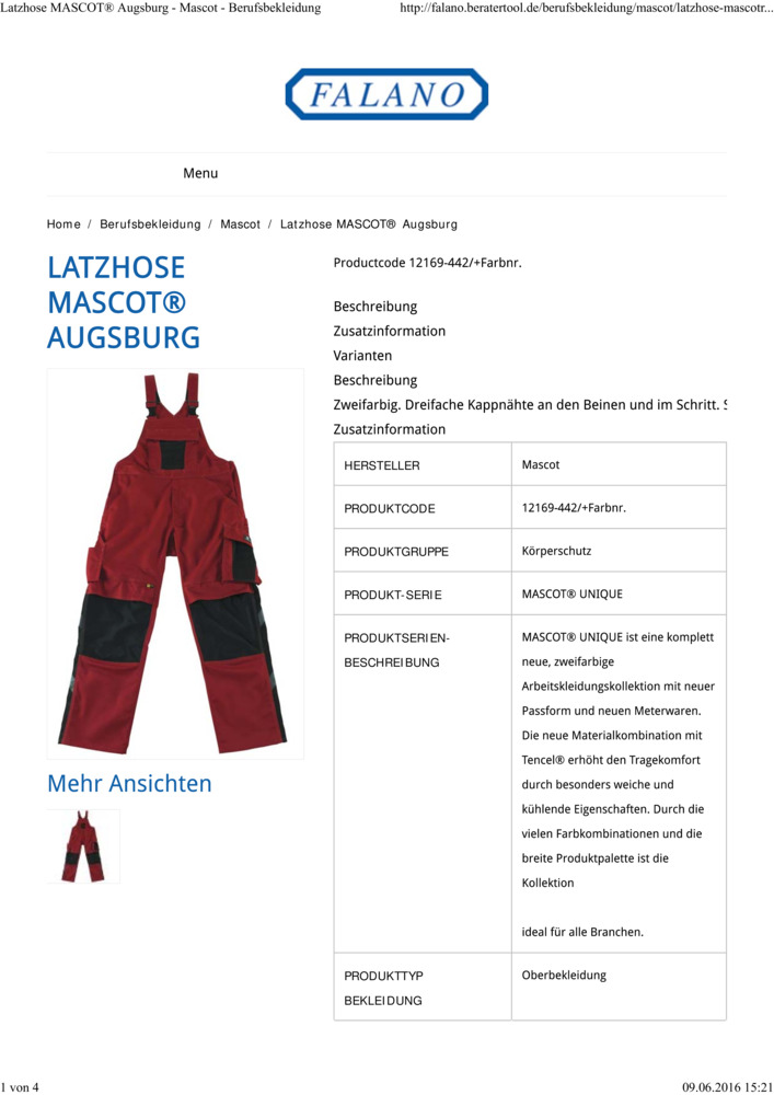 Datenblatt Zertifikat