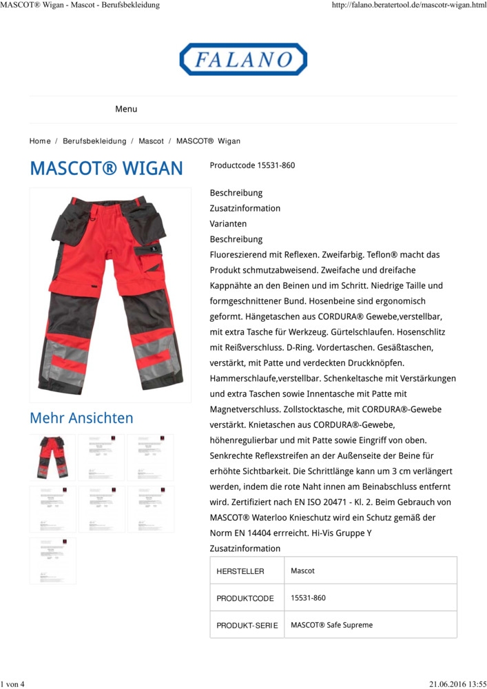 Datenblatt Zertifikat