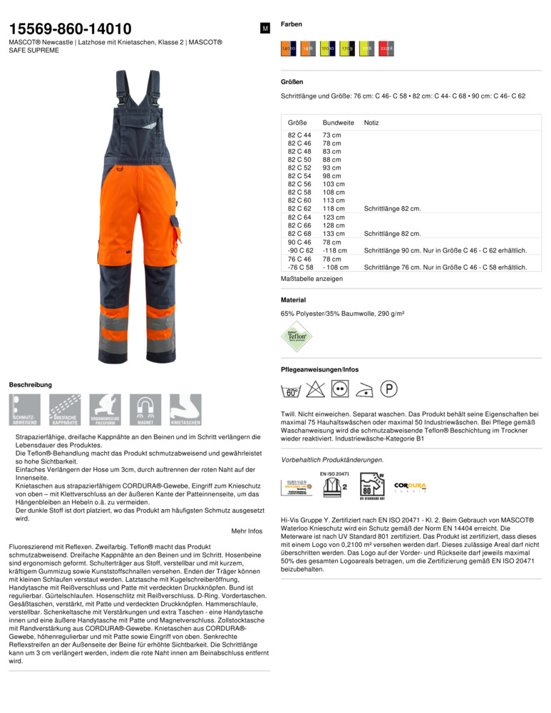 Datenblatt Zertifikat