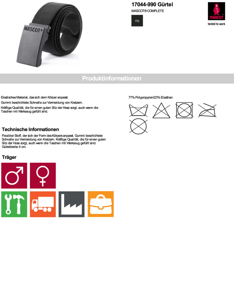 Datenblatt Zertifikat