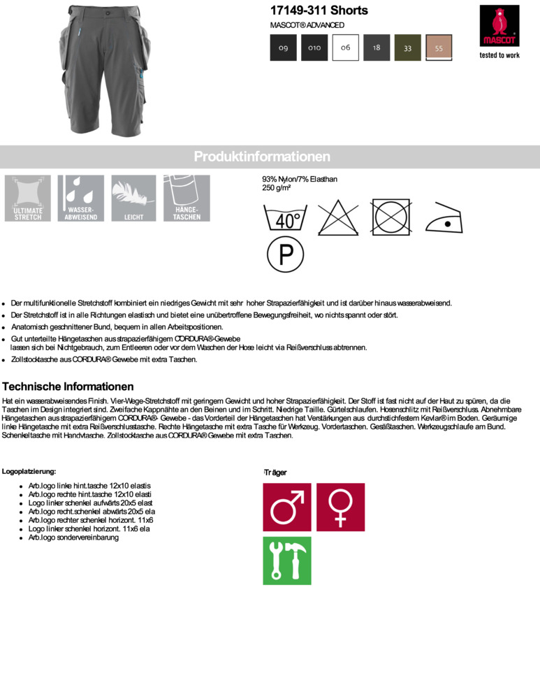 Datenblatt Zertifikat