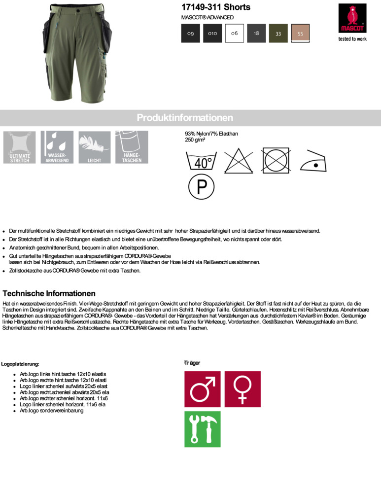 Datenblatt Zertifikat