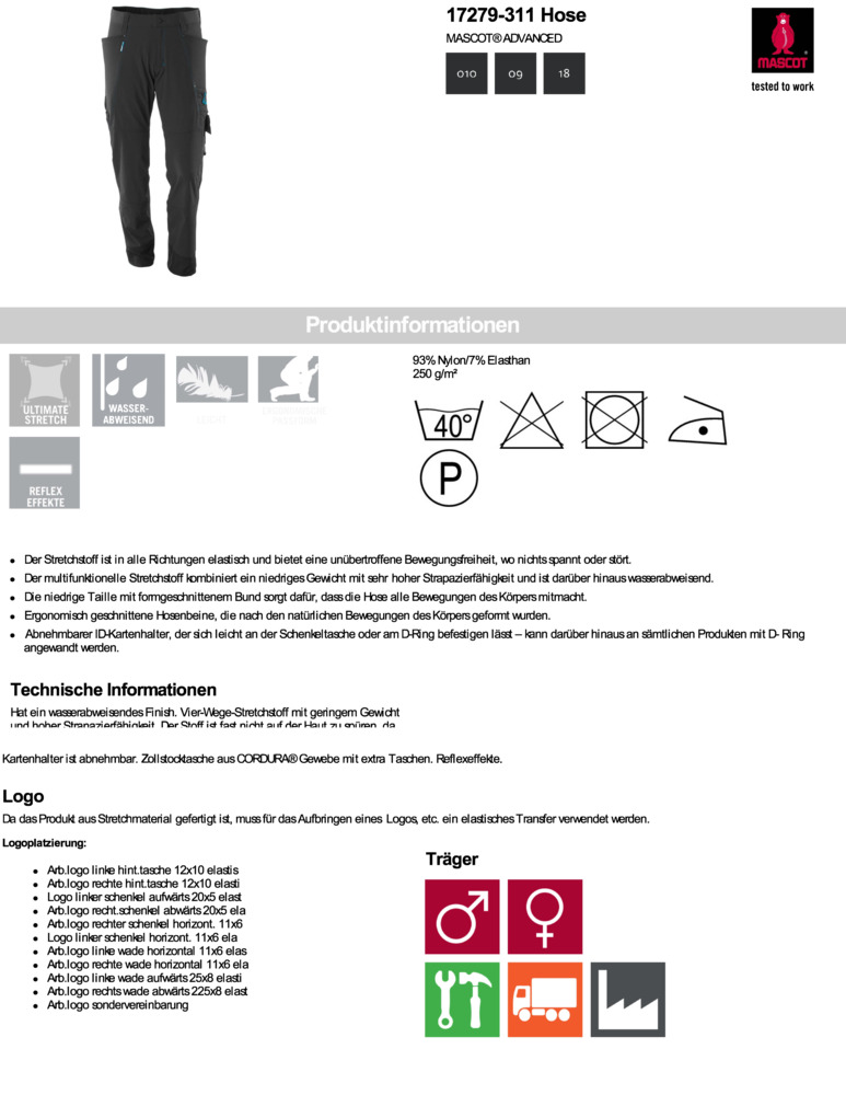 Datenblatt Zertifikat