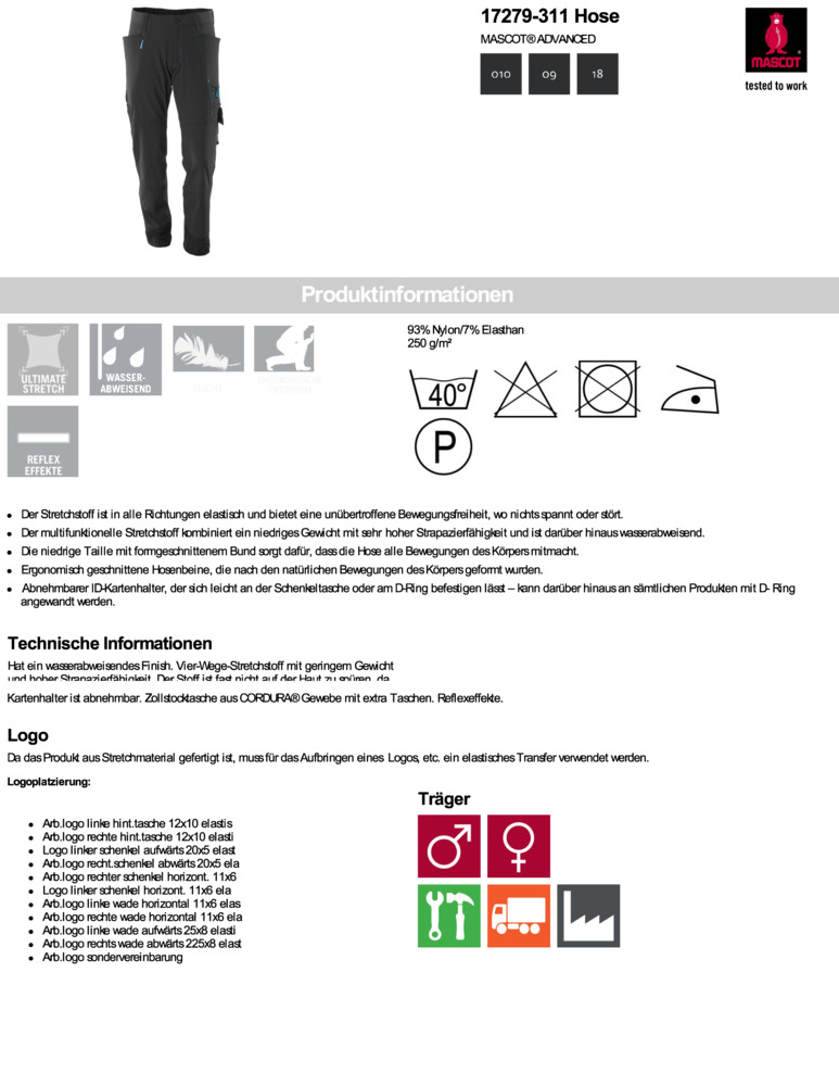 Datenblatt Zertifikat