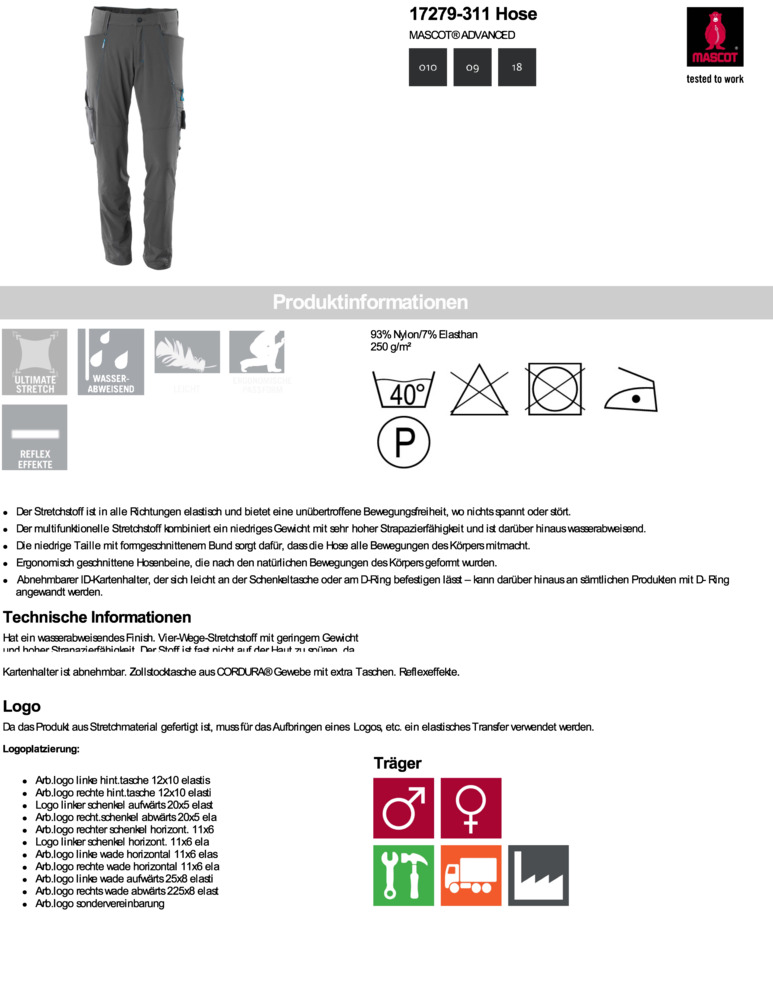 Datenblatt Zertifikat