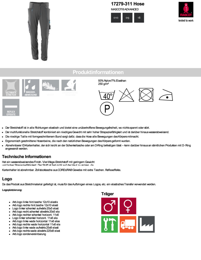 Datenblatt Zertifikat