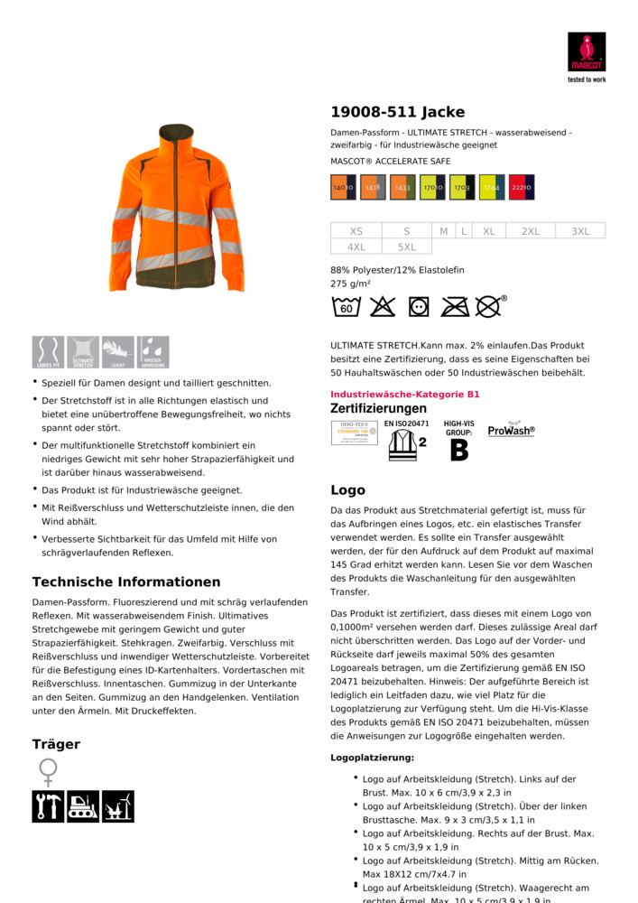 Datenblatt Zertifikat