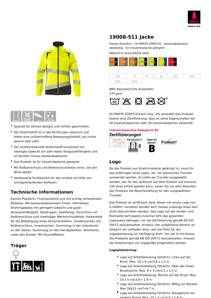 Datenblatt Zertifikat