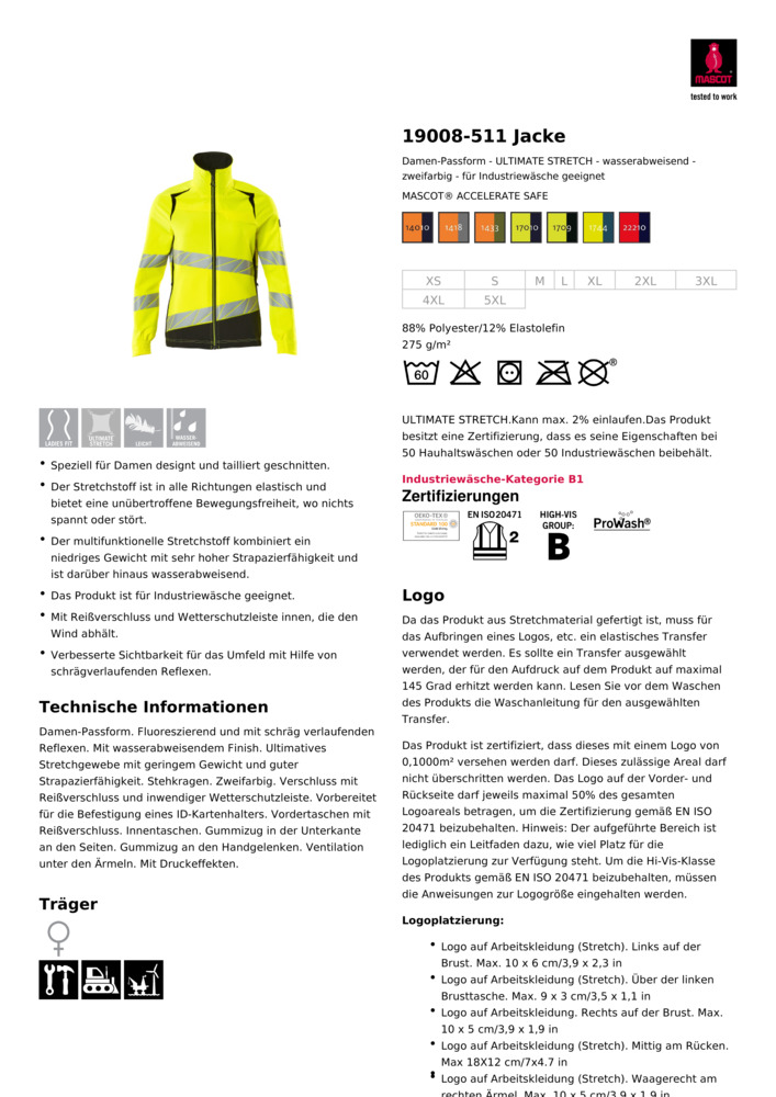 Datenblatt Zertifikat