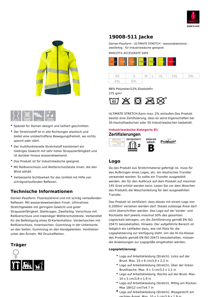 Datenblatt Zertifikat
