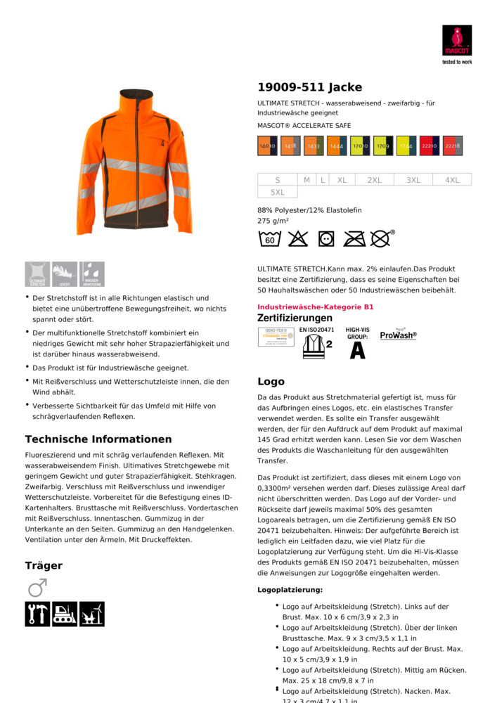 Datenblatt Zertifikat