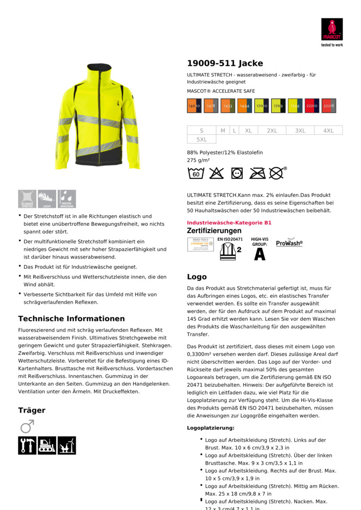 Datenblatt Zertifikat