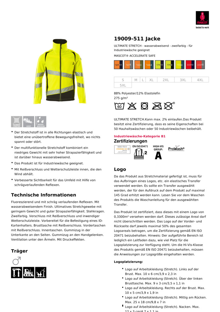 Datenblatt Zertifikat