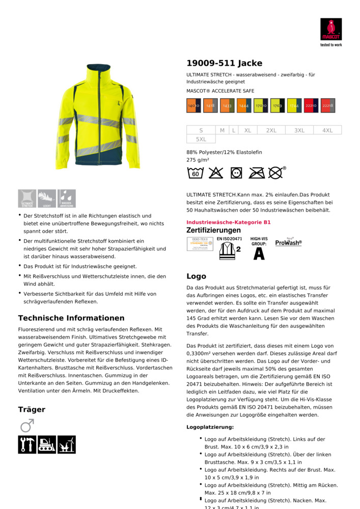 Datenblatt Zertifikat