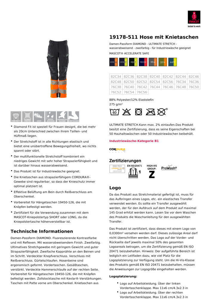 Datenblatt Zertifikat