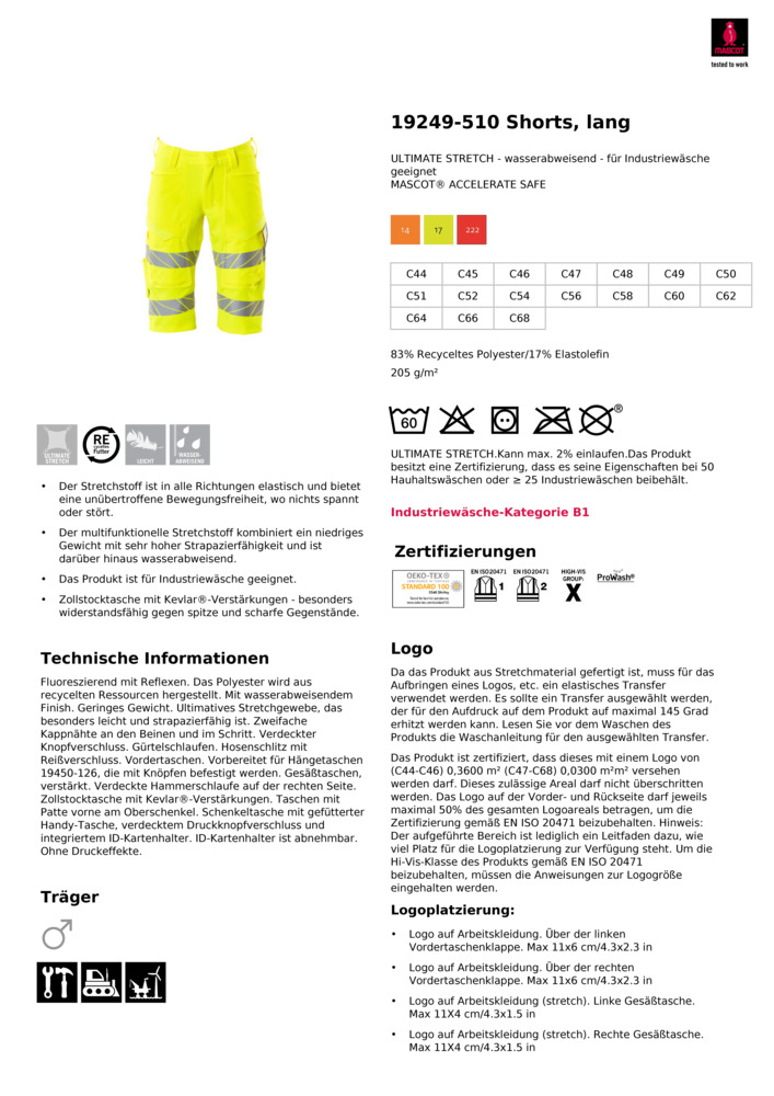 Datenblatt Zertifikat