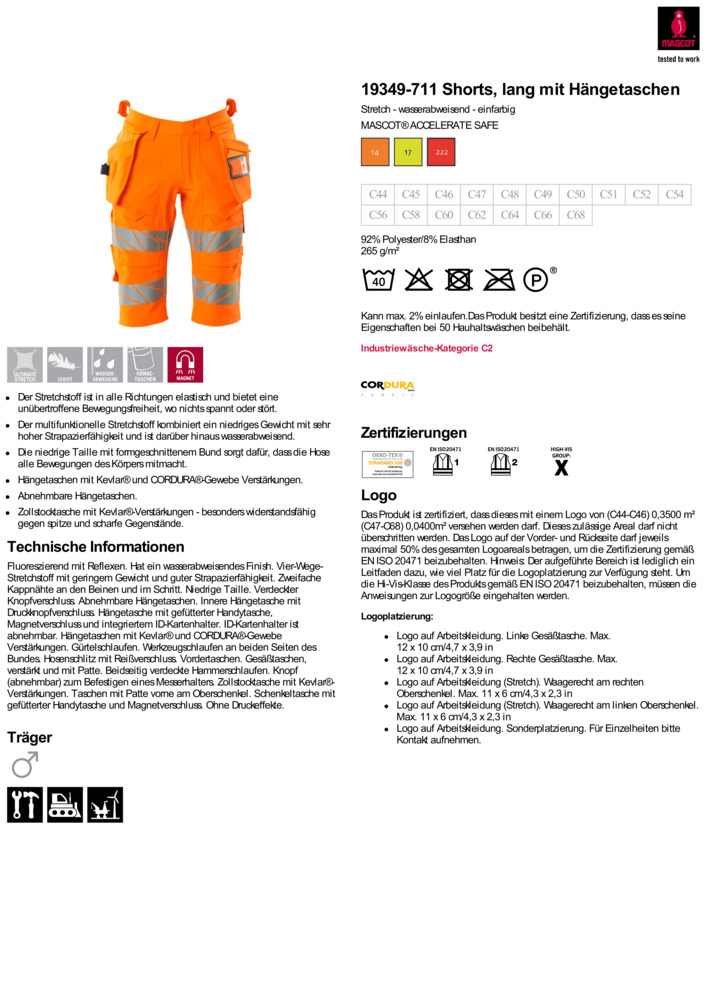 Datenblatt Zertifikat