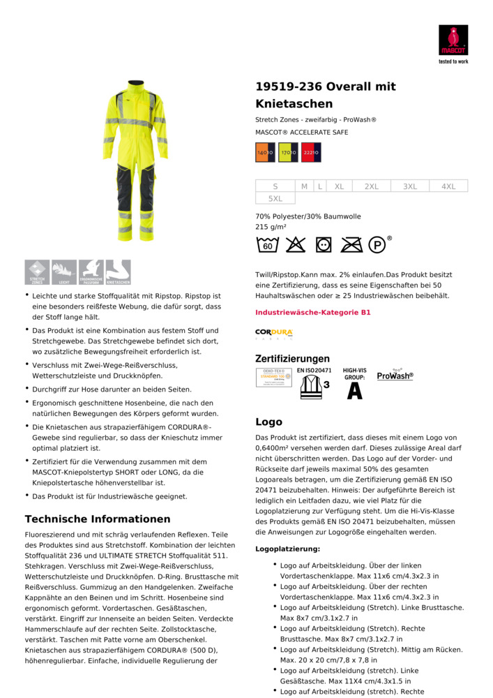 Datenblatt Zertifikat