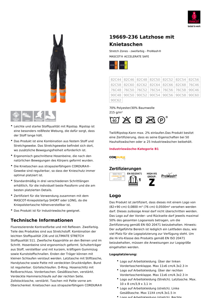Datenblatt Zertifikat