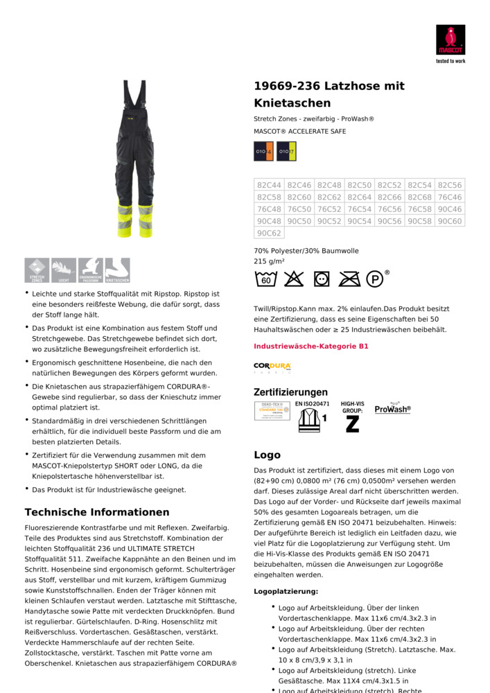 Datenblatt Zertifikat