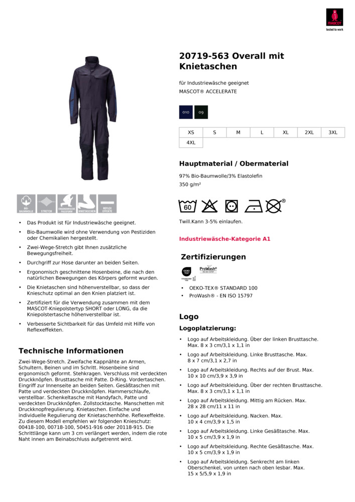Datenblatt Zertifikat