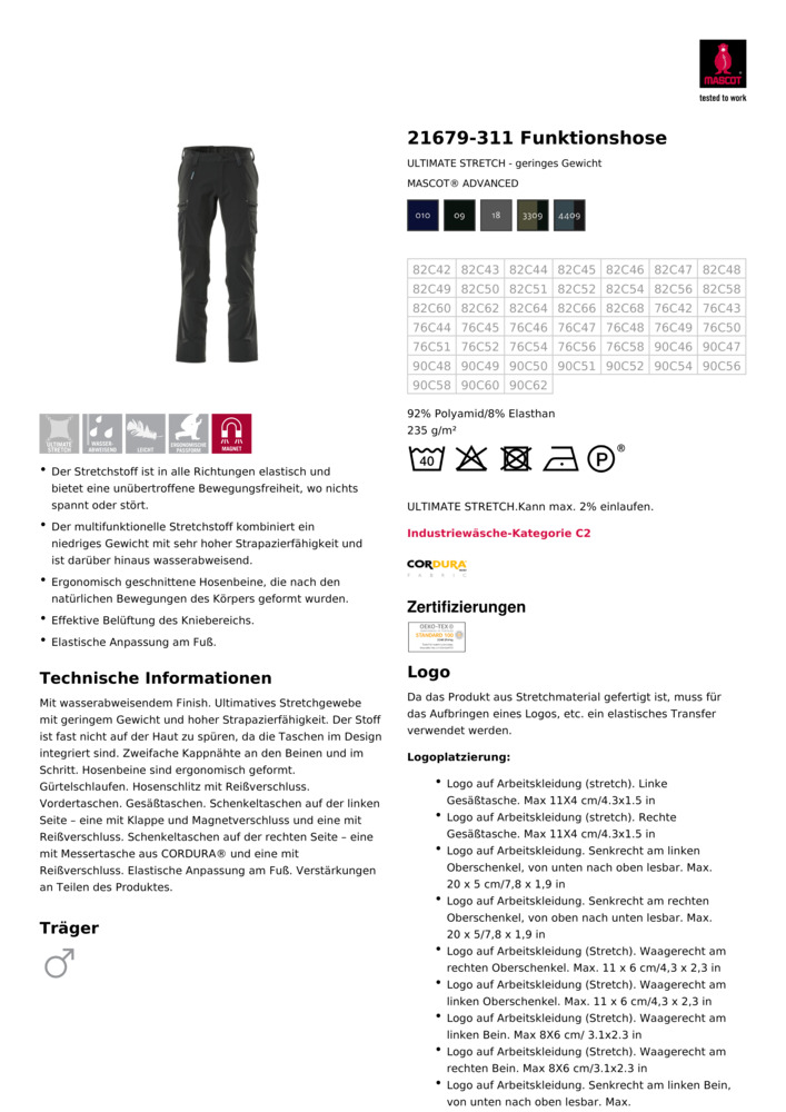 Datenblatt Zertifikat