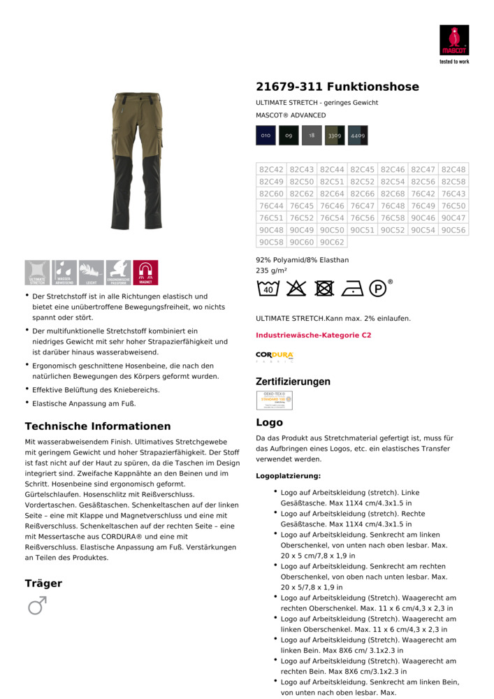 Datenblatt Zertifikat