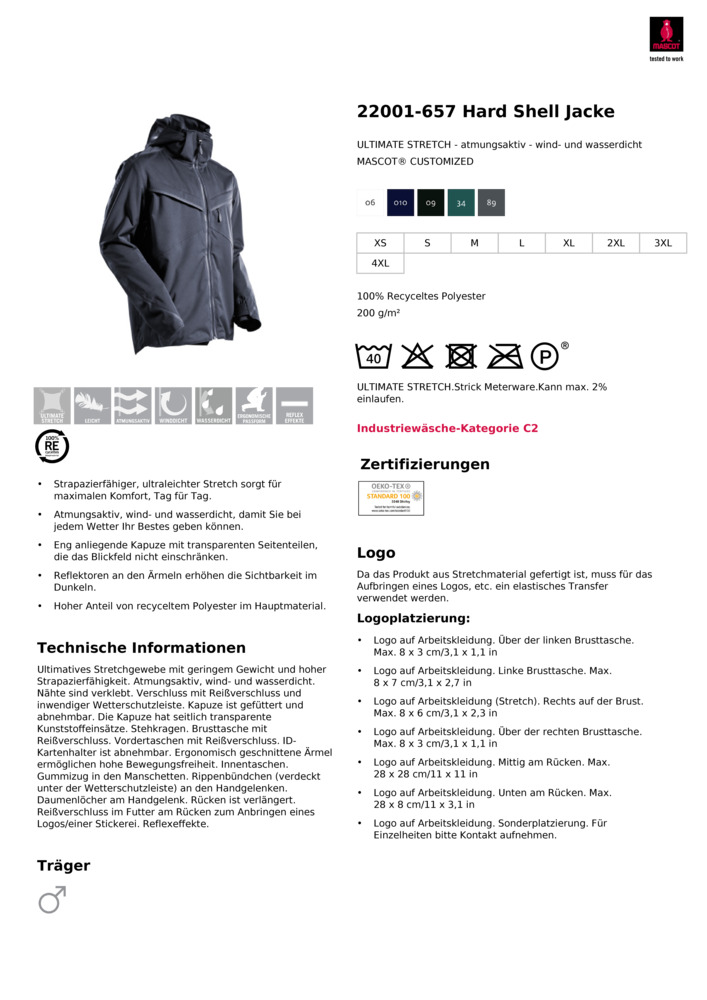 Datenblatt Zertifikat