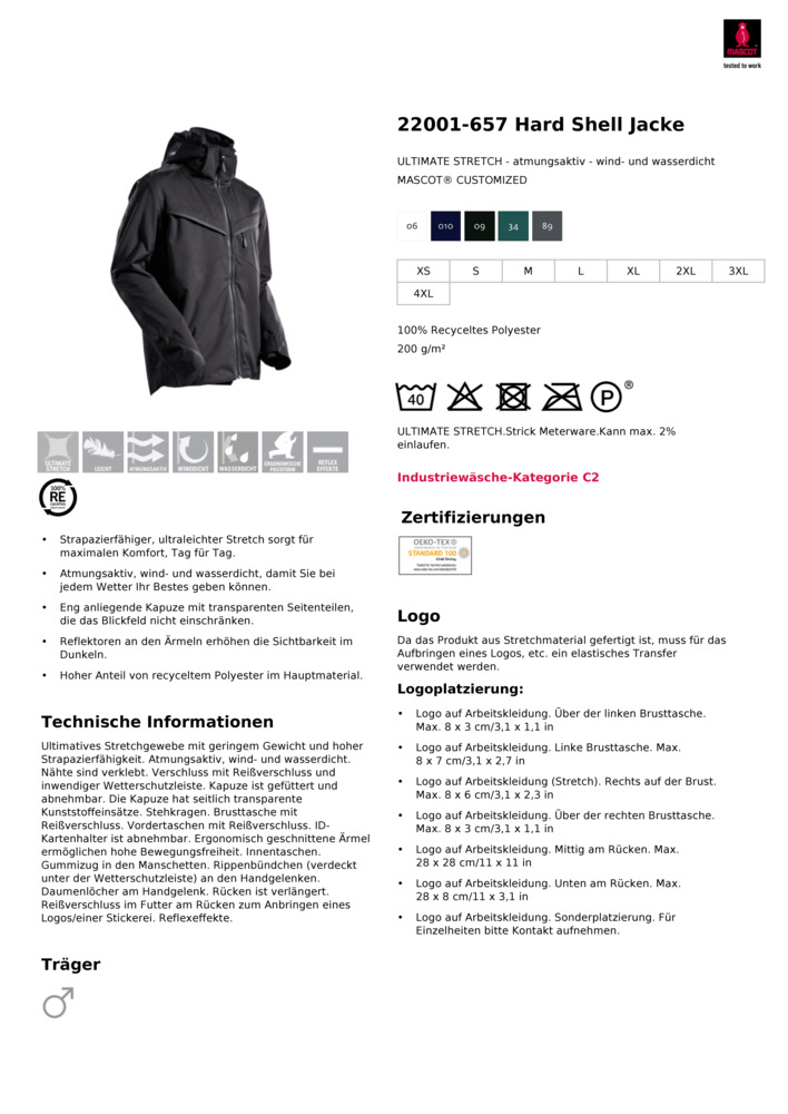 Datenblatt Zertifikat