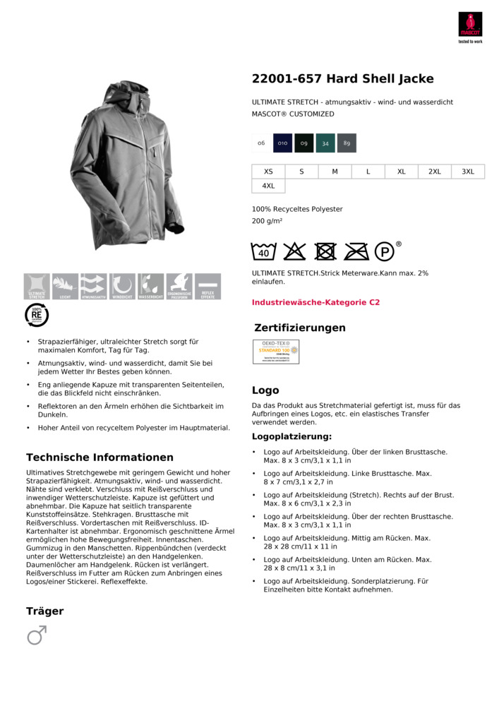 Datenblatt Zertifikat