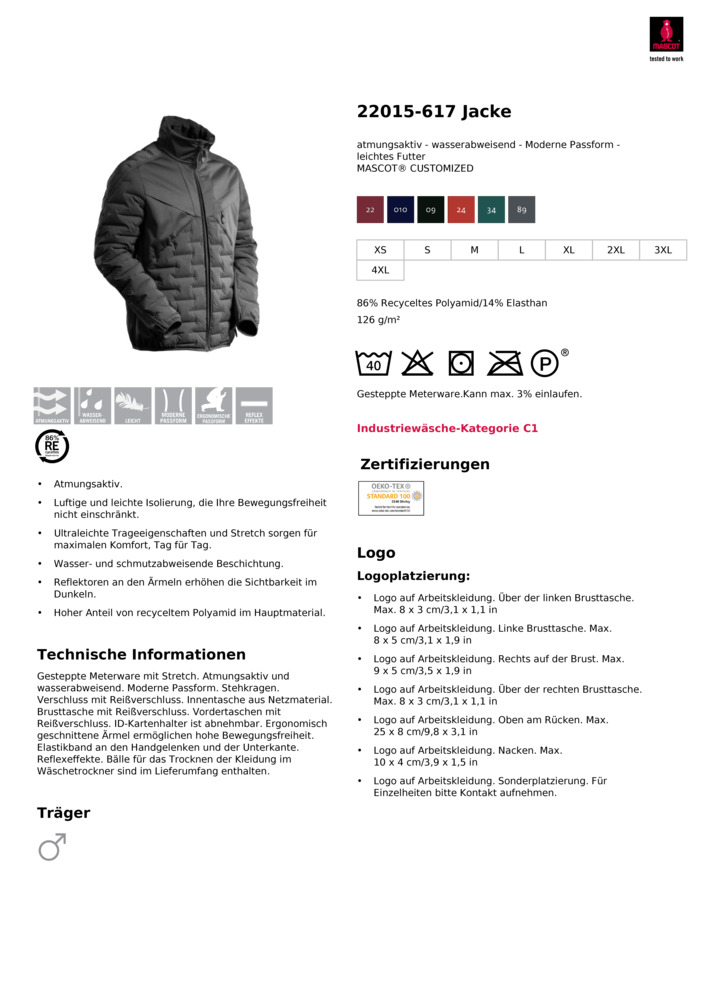 Datenblatt Zertifikat