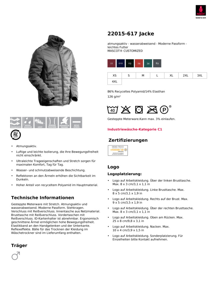 Datenblatt Zertifikat