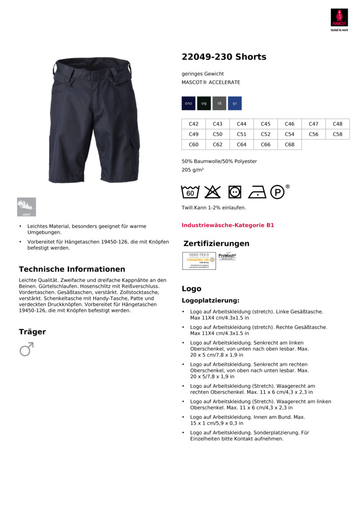 Datenblatt Zertifikat