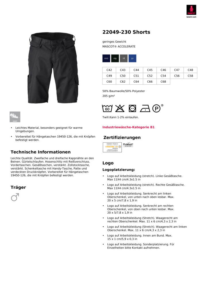 Datenblatt Zertifikat