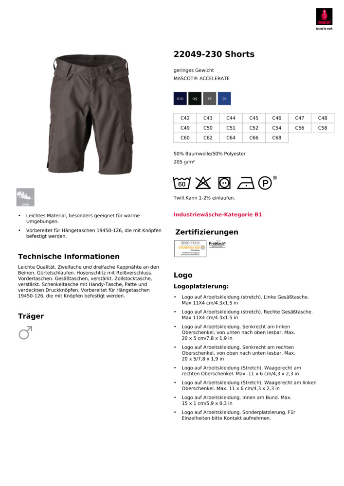 Datenblatt Zertifikat