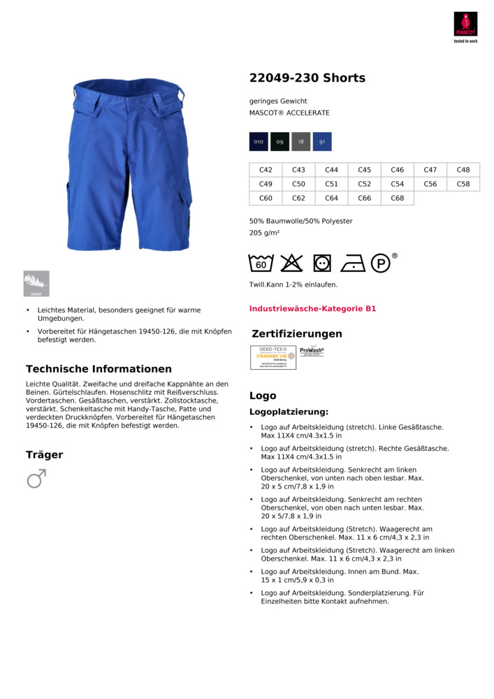 Datenblatt Zertifikat