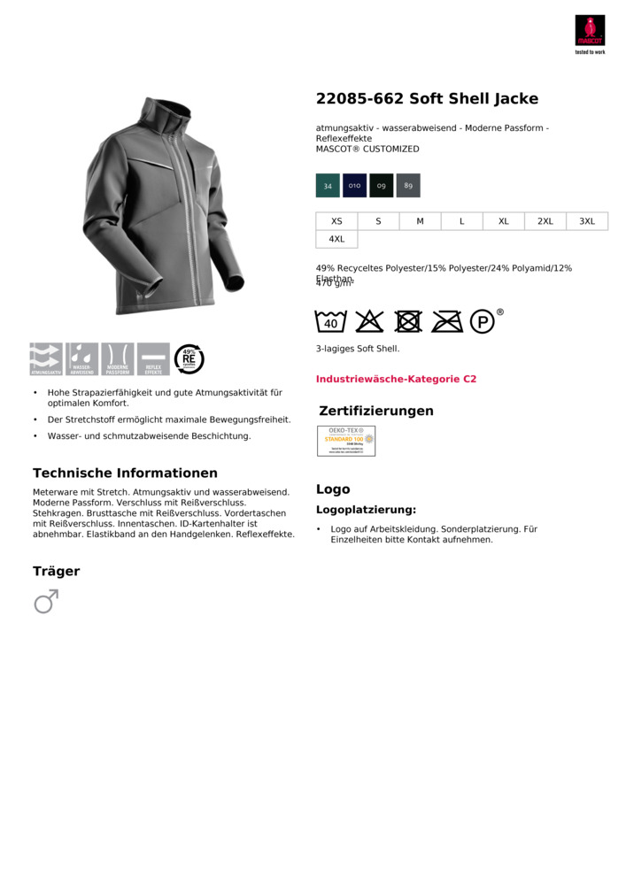Datenblatt Zertifikat
