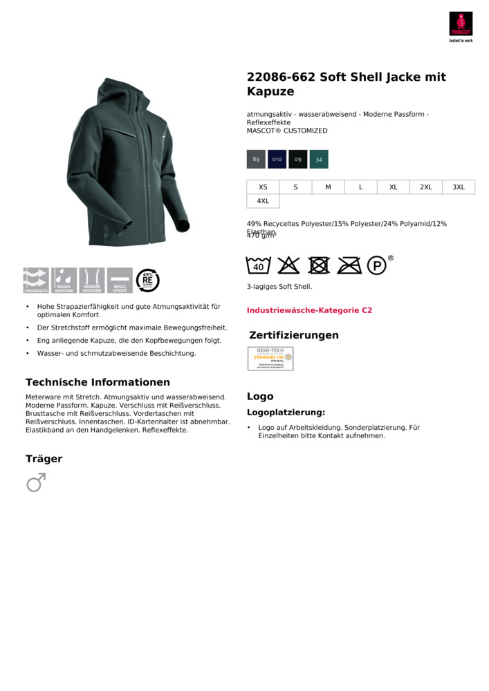 Datenblatt Zertifikat