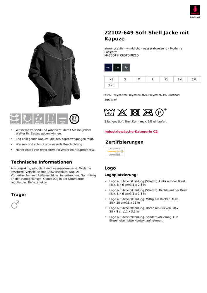 Datenblatt Zertifikat