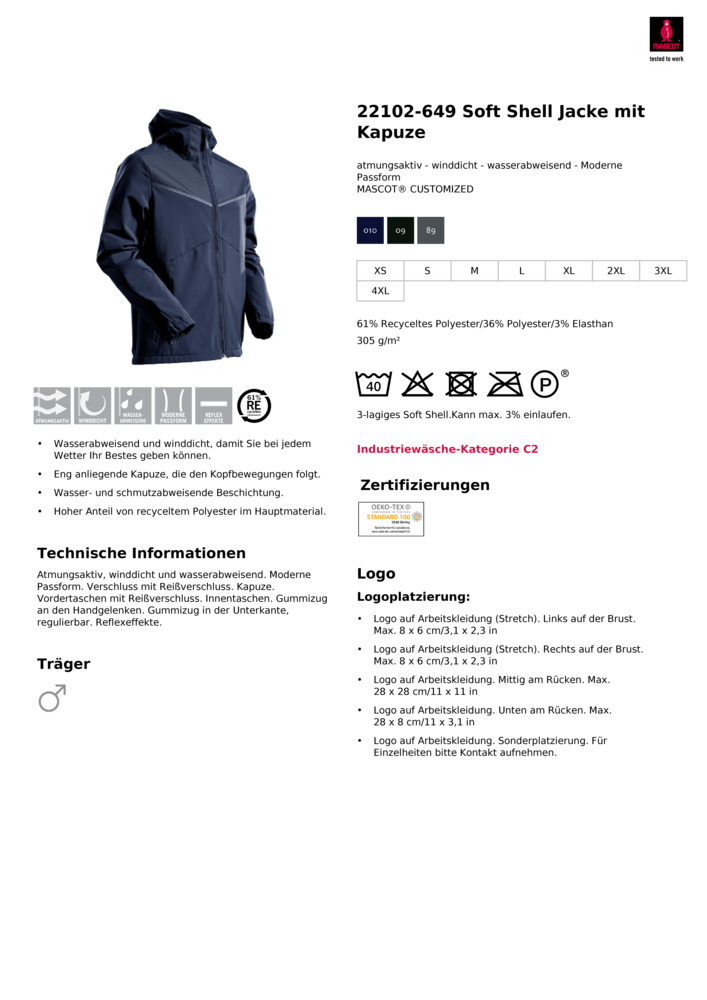 Datenblatt Zertifikat