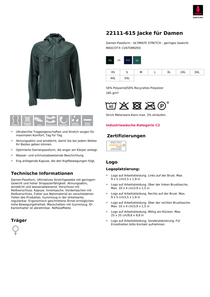 Datenblatt Zertifikat