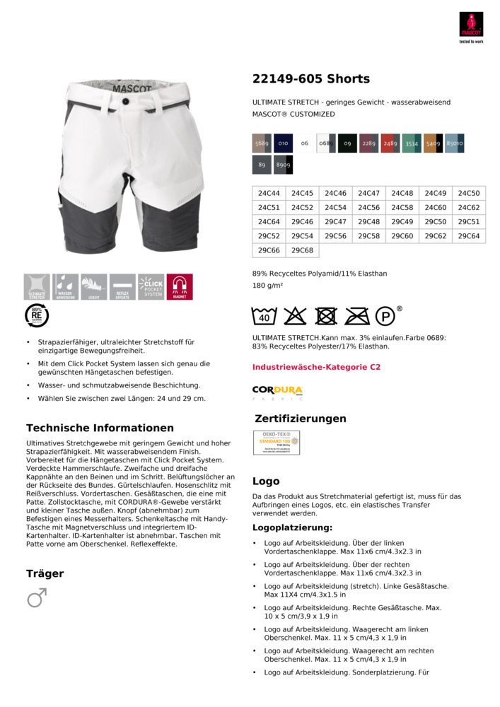 Datenblatt Zertifikat