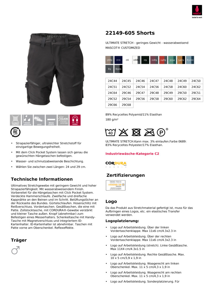 Datenblatt Zertifikat