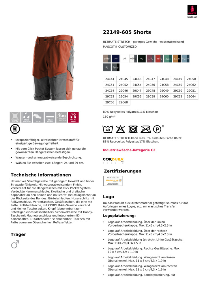 Datenblatt Zertifikat
